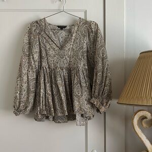 Banana republic Wms S Paisley blouse